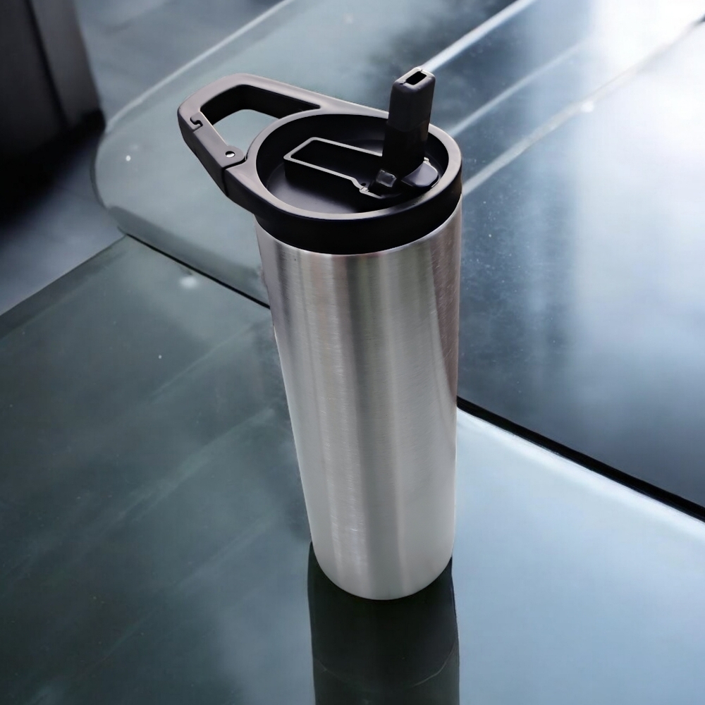 Hogg 30 OZ Skinny Tumbler Double Wall Vacuum Insulated Stainless Stl. Carabiner! - Picture 7 of 9